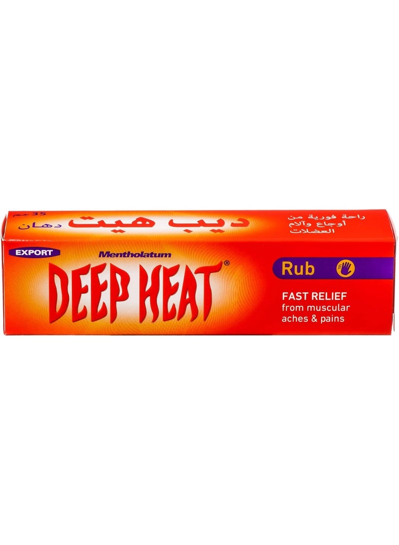 Deep Heat Rub Fast Relief From Muscular Aches & Pains - 35g - Image 1