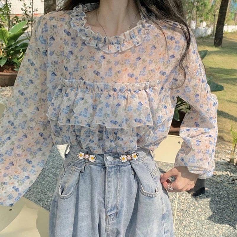 VKPSN VKPSN Instant Jeans Button Pins Waist Tightener Set Make The Waist Fit for Skirt Pants Robe No Sewing Required Adjustable Waist Buckle for Loose Jeans Pants 4 pcs New White Flower pin  - Image 5