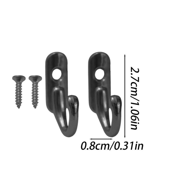 Vintage Wall Mounted Metal Hooks for Hanging Jewelry Keys Towel Bag Small Hangers Bathroom Kitchen Storage Hook Rack with Screw - Image 2