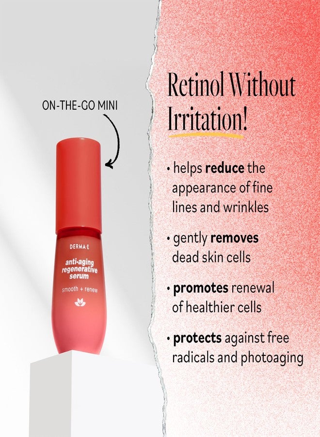 derma-e DERMA E Face Serum, Anti Aging Regenerative Retinol Serum for Face, 1 Fl Oz, Vitamin A, Bakuchiol, Glycolic Acid, Green Tea Extract, Helps Reduce Appearance of Fine Lines and Wrinkles - Image 2