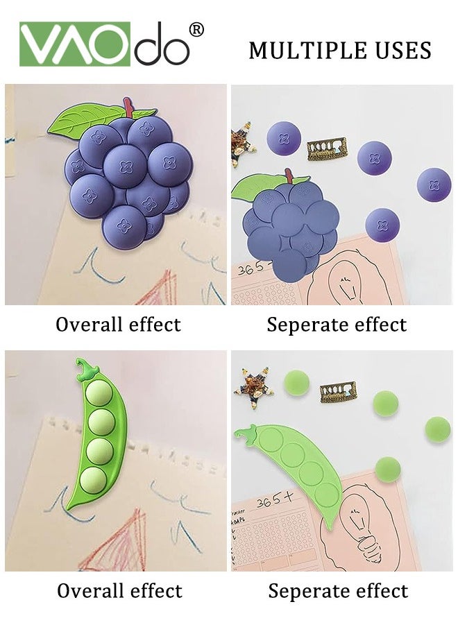 VAOdo - 3PCS Refrigerator Magnets Creative And Powerful Cute Cartoon Decorations Magnetic Refrigerator Magnets Detachable Magnetic Buckles Suitable For Kitchen Office Whiteboard - Image 1