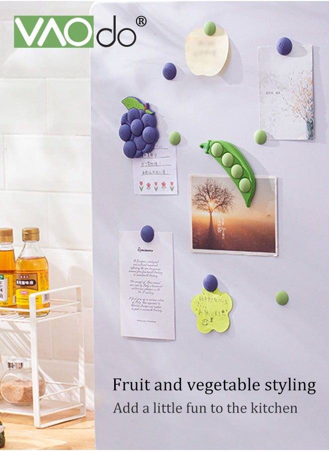 VAOdo - 3PCS Refrigerator Magnets Creative And Powerful Cute Cartoon Decorations Magnetic Refrigerator Magnets Detachable Magnetic Buckles Suitable For Kitchen Office Whiteboard - Image 1