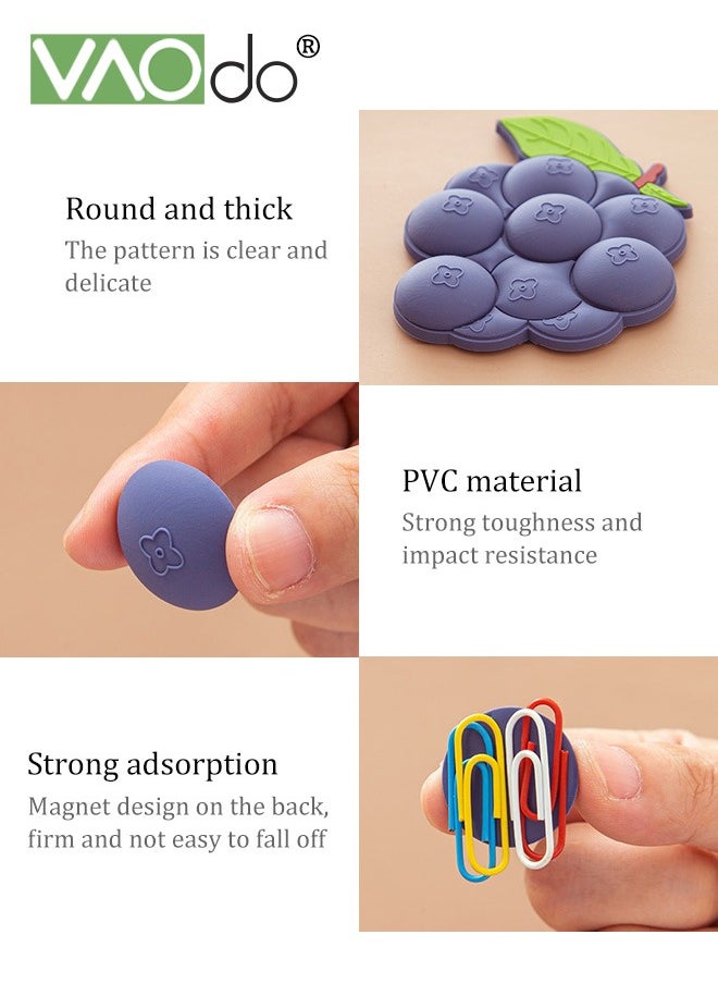 VAOdo - 3PCS Refrigerator Magnets Creative And Powerful Cute Cartoon Decorations Magnetic Refrigerator Magnets Detachable Magnetic Buckles Suitable For Kitchen Office Whiteboard - Image 1