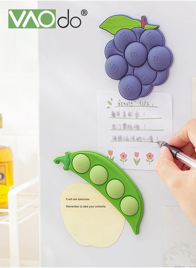 VAOdo - 3PCS Refrigerator Magnets Creative And Powerful Cute Cartoon Decorations Magnetic Refrigerator Magnets Detachable Magnetic Buckles Suitable For Kitchen Office Whiteboard - Image 1