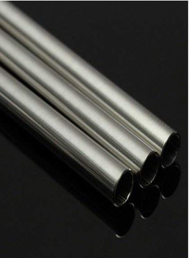 YAJNAS Stainless Steel Reusable SS 304 Food Grade Beverage Drinking Straws with Straw Cleaning Brush BPA Free Metal for Smoothies, Tumblers, Travel & More (4 Straight & 1 Cleaning Brush) - Image 3