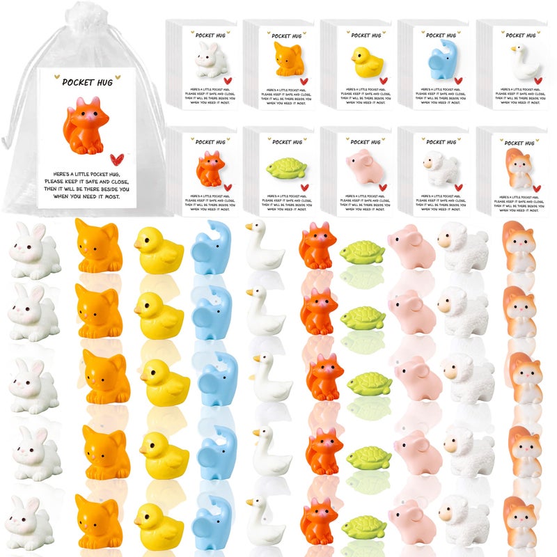 Ristpal 90 Sets Pocket Hug Token Bulk Ocean Animal Encouragement Gifts Thank You Gifts Bulk with Pocket Hug Cards for Friends Family Coworkers Loved Ones Nurses Party Favors - Image 1