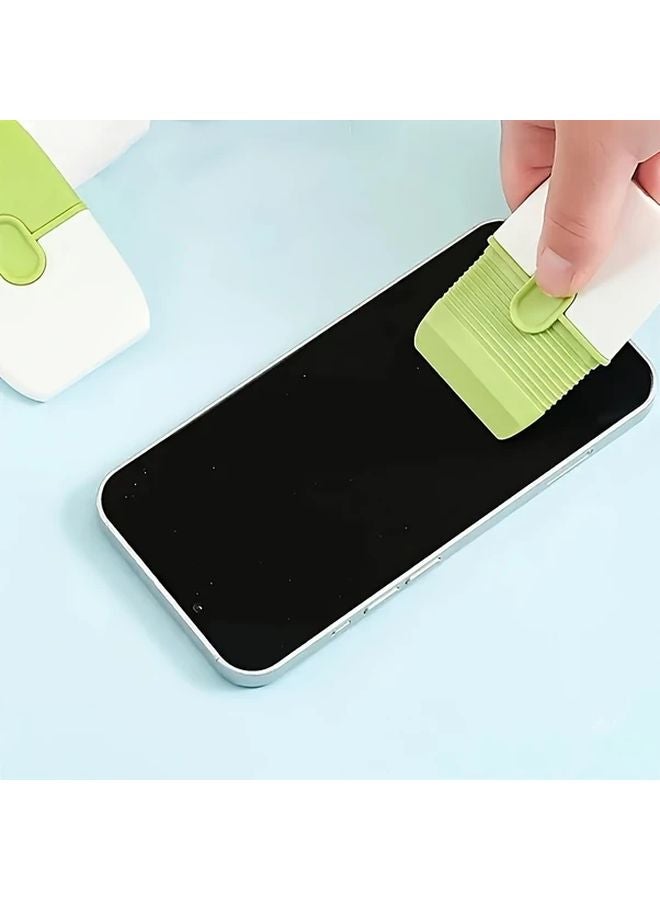 Gray Dual Head Scraper With Protective Cover For Kitchen Bathroom Window Cleaning - Image 5