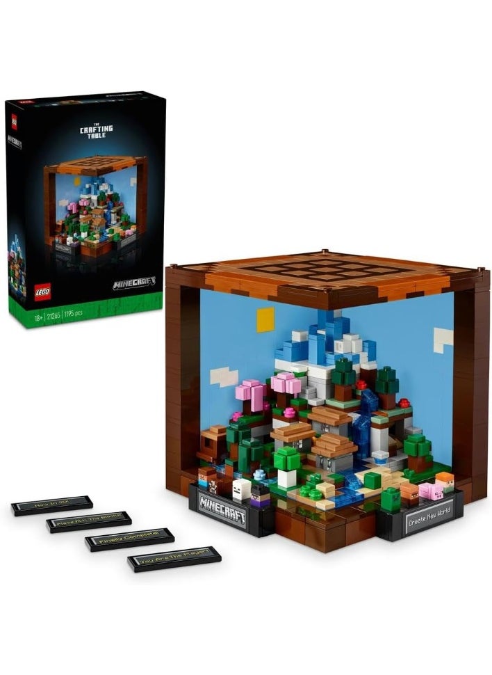 LEGO LEGO Minecraft The Crafting Table Building Toy Set 21265  - Image 1