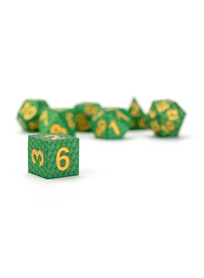 Metallic Dice Games FanRoll Dragon StormTM Silicone Dice Set: Green Dragon Scales - Image 2
