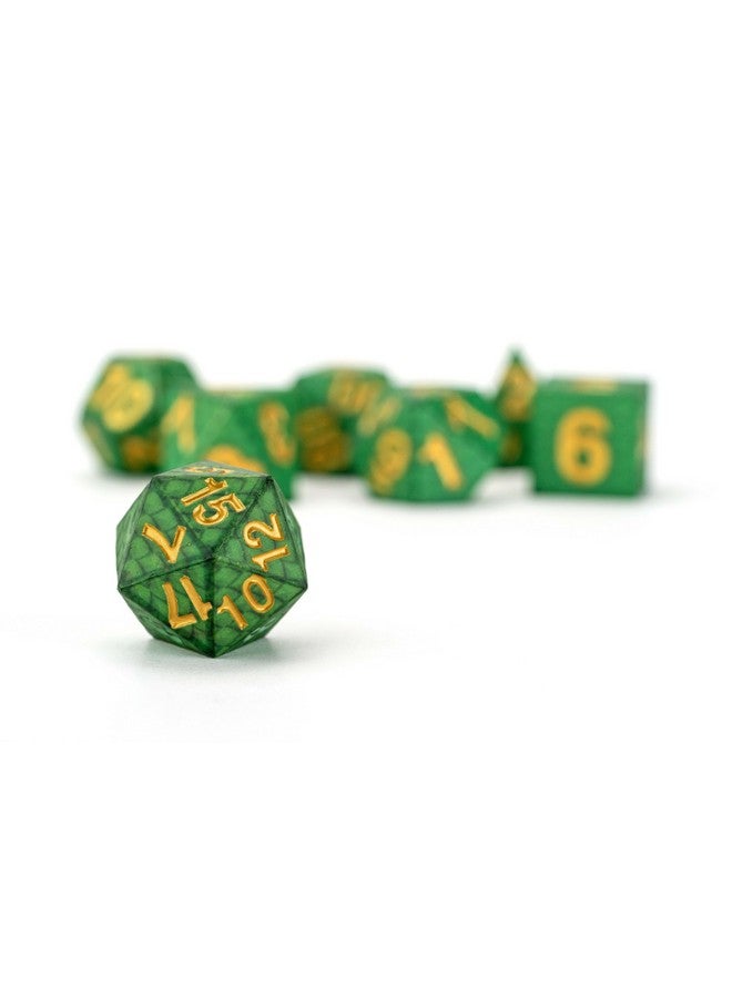 Metallic Dice Games FanRoll Dragon StormTM Silicone Dice Set: Green Dragon Scales - Image 4