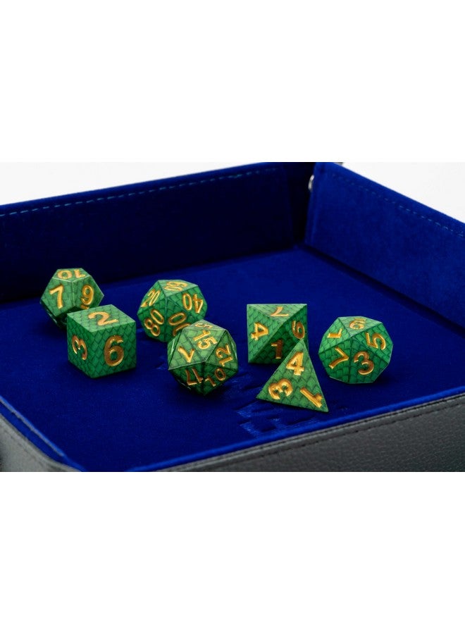 Metallic Dice Games FanRoll Dragon StormTM Silicone Dice Set: Green Dragon Scales - Image 3