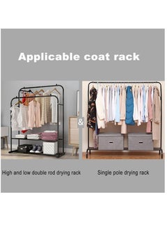 XiuWoo Waterproof Dustproof Foldable Large Capacity Clothes Rail Cover, Garment Rack Cover, Cloth Cover, Clothes Rack Cover, Clothes Protector, Clothes Garment Rail Cover, Garment Hanging Coat with Zipper  - Image 4