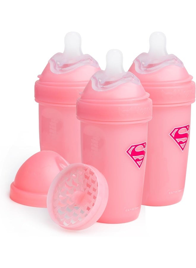 Herobility Double Anti-Colic Baby Bottles â€“ 8.5 fl oz/240ml â€“ 3-Pack â€“ BPA-Free - Image 1