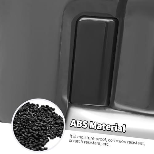 Jimen Fit for Chevrolet Silverado 2022-2024, 2PCS Front Fog Light Cover Trim, Smoked - Image 5