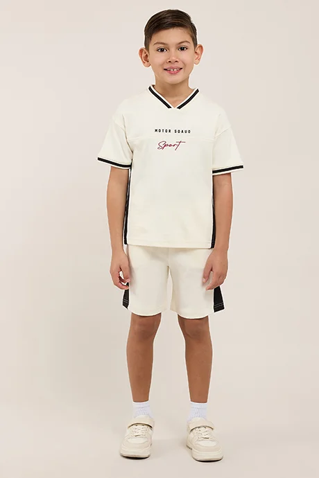 R&B Color Block Clothing Set
