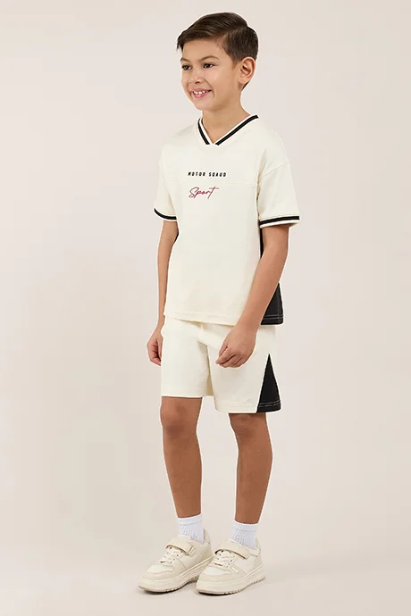 R&B Color Block Clothing Set