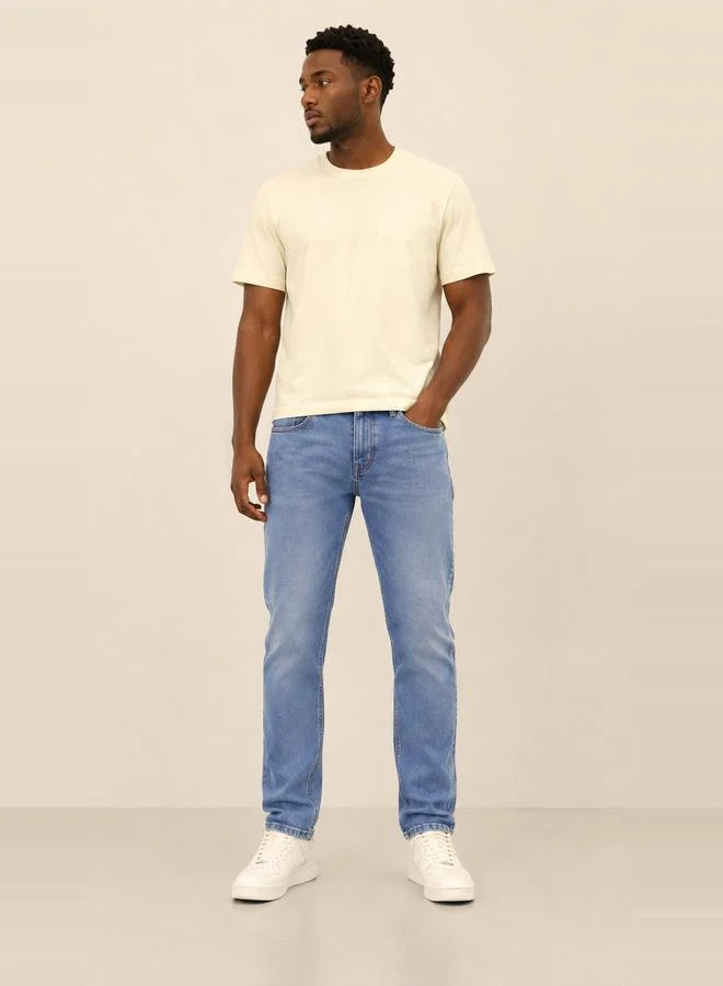 تايك تو Men Regular Fit Mid Rise Jeans By Falcon
