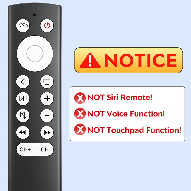 LOUTOC Replacement for Apple-4K-TV-Remote-Control, for Apple-TV-4K/HD (NOT Siri & Voice) - Image 3