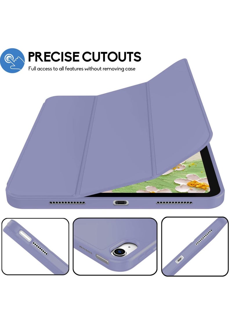 ELTRAZONE Smart Trifold Stand Case for iPad 10th Generation (10.9 Inch, 2022) with Pencil Holder - Soft TPU Back, Auto Wake/Sleep - Blue Gray - Image 5