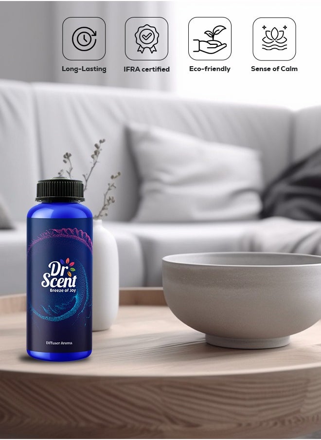 Dr Scent - Dr Scent Breeze of Joy Aroma Oil Diffuser – Sense | UK-Made Fragrance with Bergamot, Nectarian, Jasmine, Freesia, Amber & Sandalwood | Ideal for Offices, Homes, Hotels & Spas (500ml) - Image 1