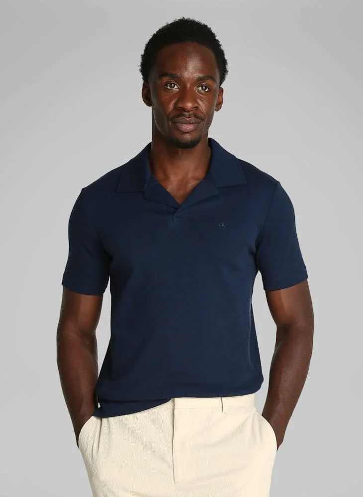 CALVIN KLEIN Liquid Touch Cuban Collar Polo