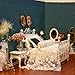 iLAND Victorian Dollhouse Furniture on 112 Scale Dollhouse Bed Set 5pcs - Image 2