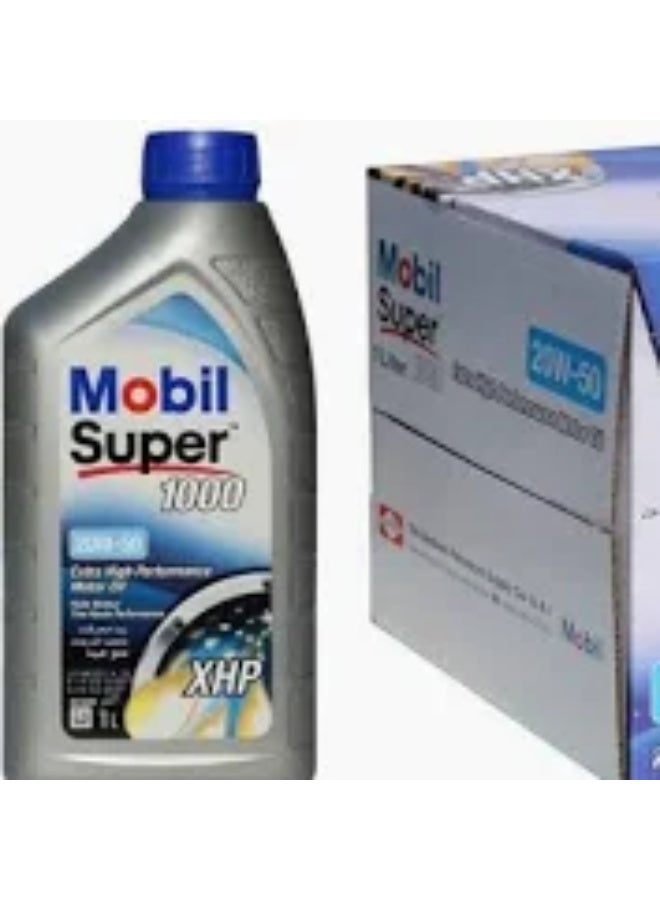 موبيل كرتون زيت موبيل 20w50 Xhp علبة بلاستيك 12