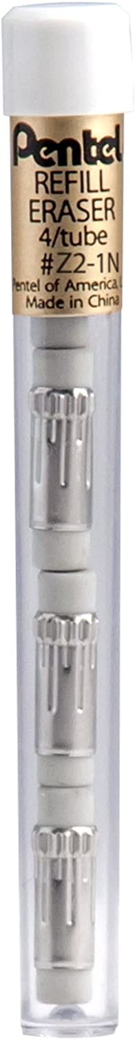 Pentel 5Mm Lead Refill And Eraser Pack For Mechanical Pencils - Super Hi-Polymer Lead Refills - Value Pack - 6 Packs Of 0.5 Lead Refills (30 In Each) - 3 Packs Of White Eraser Refills (4 In Each) - Image 5