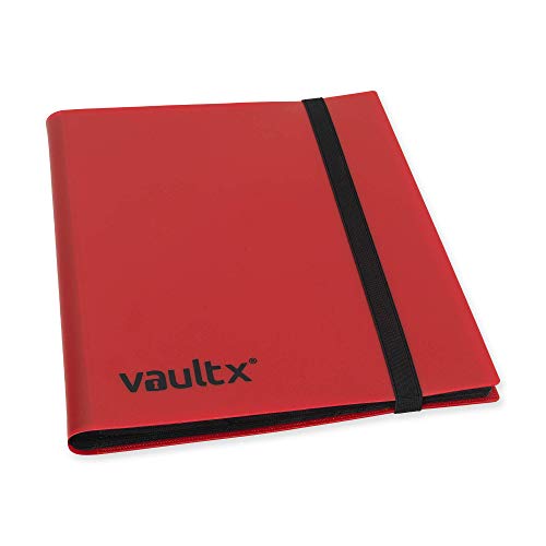 Vault X 9 Pocket Trading Card Strap Binder, 360 Cards, Standard, 20 Side-Loading Pages, TCG (Red) - Image 4