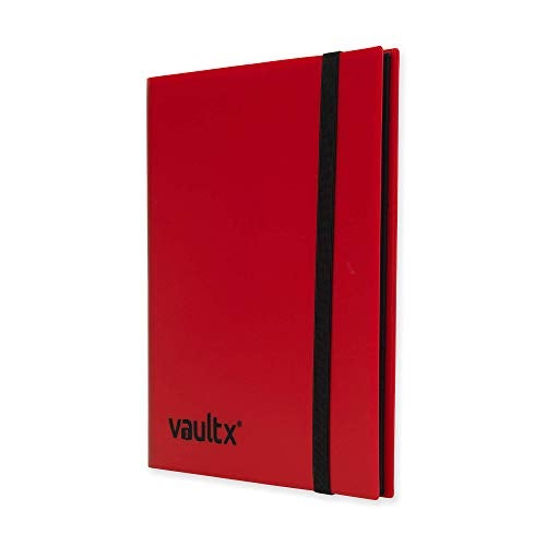 Vault X 9 Pocket Trading Card Strap Binder, 360 Cards, Standard, 20 Side-Loading Pages, TCG (Red) - Image 3