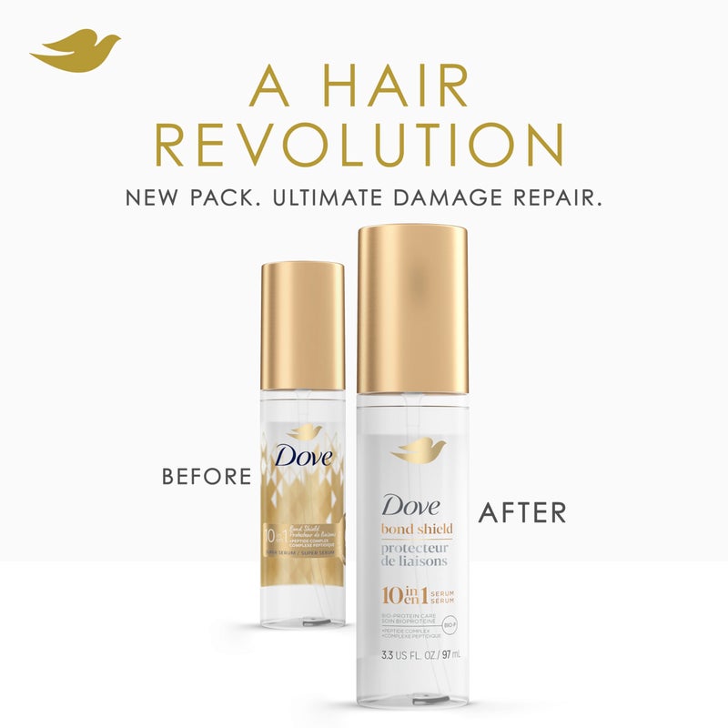 Dove Serum Bond Strength for Chemically Damaged Hair with Bio-Protein Care Technology and Peptide Complex 3.3 Fl Oz - Image 3