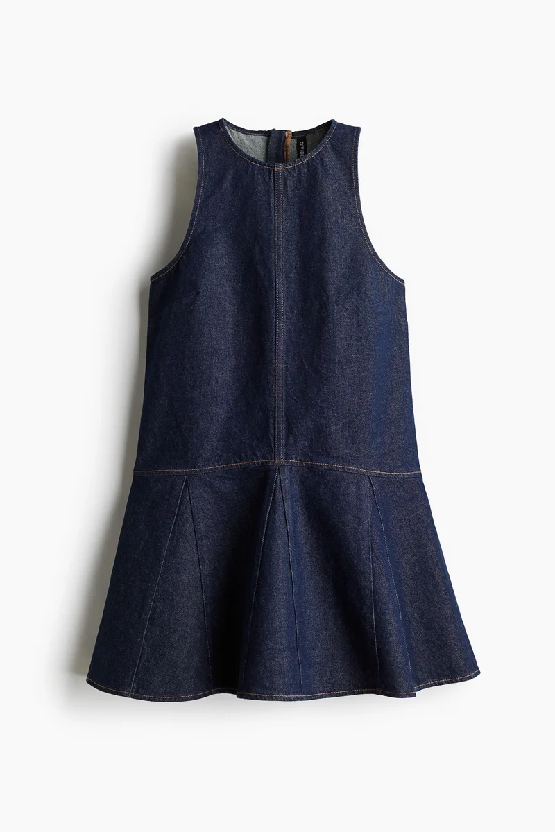 H&M Flared-skirt denim dress
