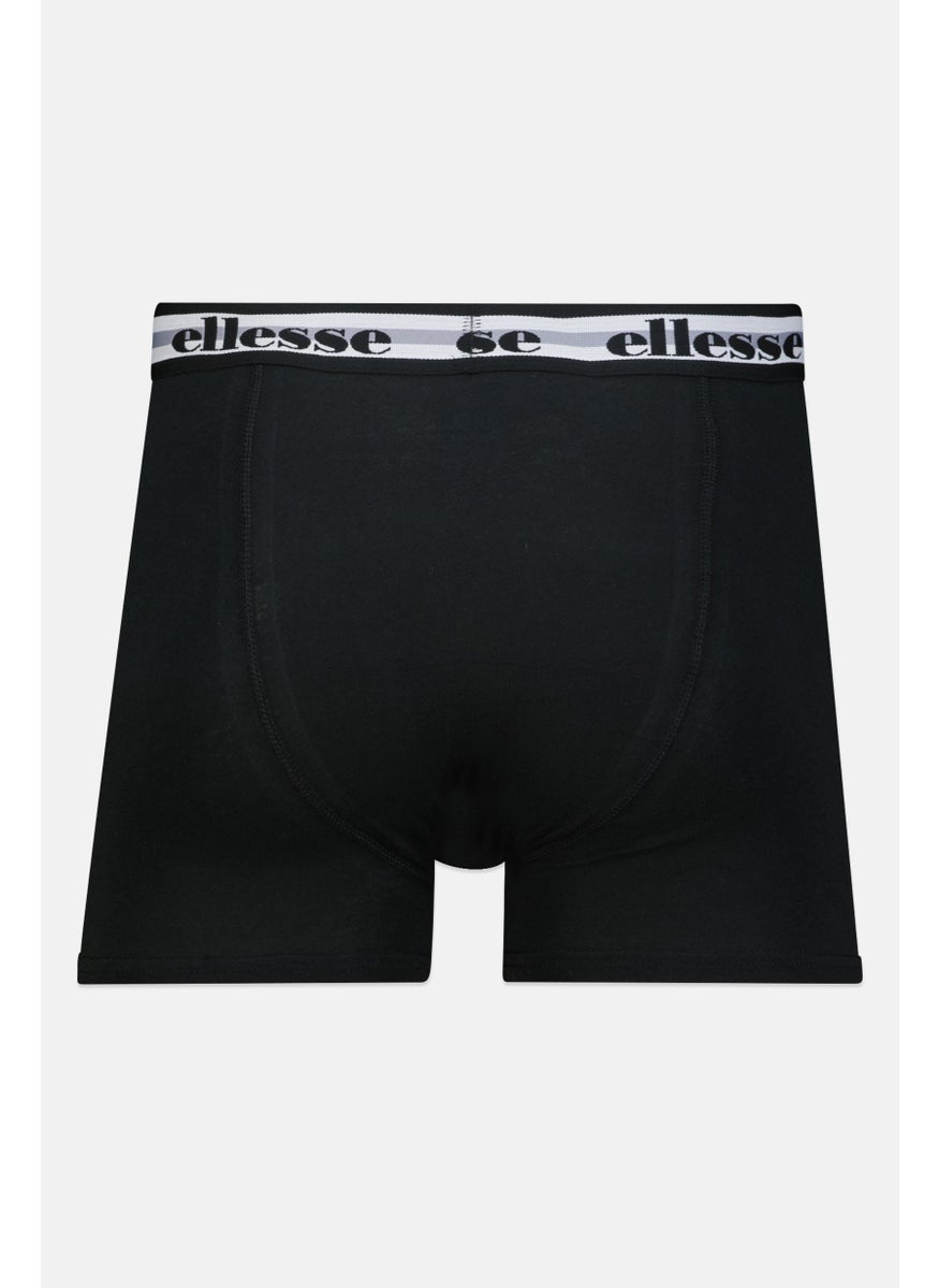 Ellesse Men 3 Piece Brand Logo Trunks, Multicolor  - Image 4