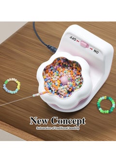 EVEREEN Electric Bead Spinner, Clay Bead Spinner for Jewelry Making, Hands-Free Beading Tool with Needle Thread for Waist Beads Bracelets Mud Bead Art Enthusiasts  - Image 4