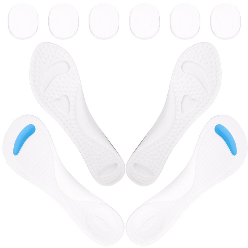 10pcs Gel Shoe Inserts Heel Liner Gel Heel Cushion Inserts Replaceable Heel Pads for Shoes - Image 1