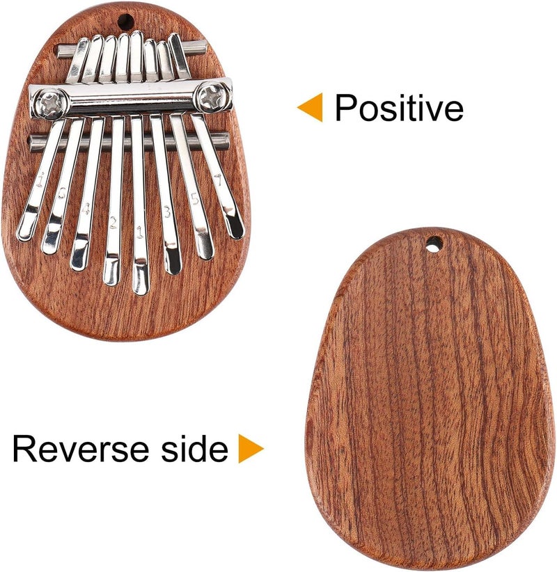 Mini Thumb Piano 8 Keys Solid Wood Portable Lightweight Modern Polished Finish Birthday Gift Valentines Gift Kids Adults Beginners - Image 2