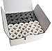 HimaPro 144 PreWound Bobbins for Embroidery Machines Class 15 Size A (SA156) Plastic Sided 60 WT (Black&White) - Image 2