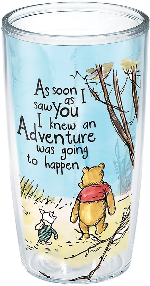 Tervis Made in USA Double Walled Disney Winnie the Pooh Adventure Insulated Tumbler Cup Keeps Drinks Cold Hot 24oz Unlidded