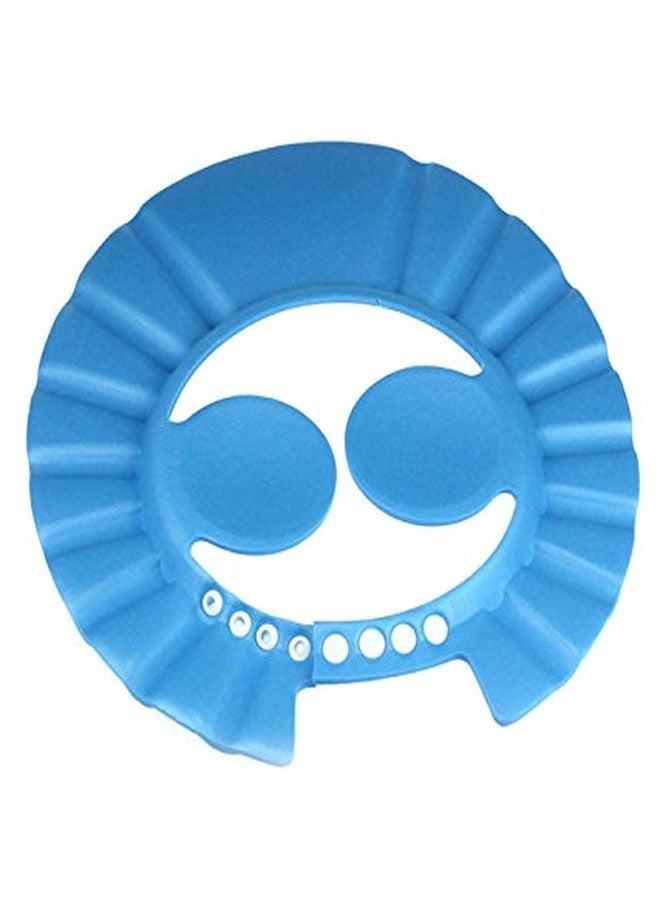Futaba Adjustable Baby Bath Shower Cap With Ear Shield - Blue - Image 5