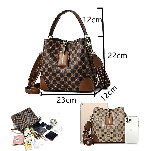 PHEVOS Women Purse and Handbags Tote Bags Fashion Ladies Satchel Shoulder Bag Top Handle Hobo Purse (coffee) - Image 3