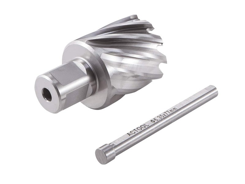 ACTOOL 1-3/8" Diameter × 1" Depth of Cut HSS ANNULAR Cutter with 3/4'' Weldon Shank - Image 4