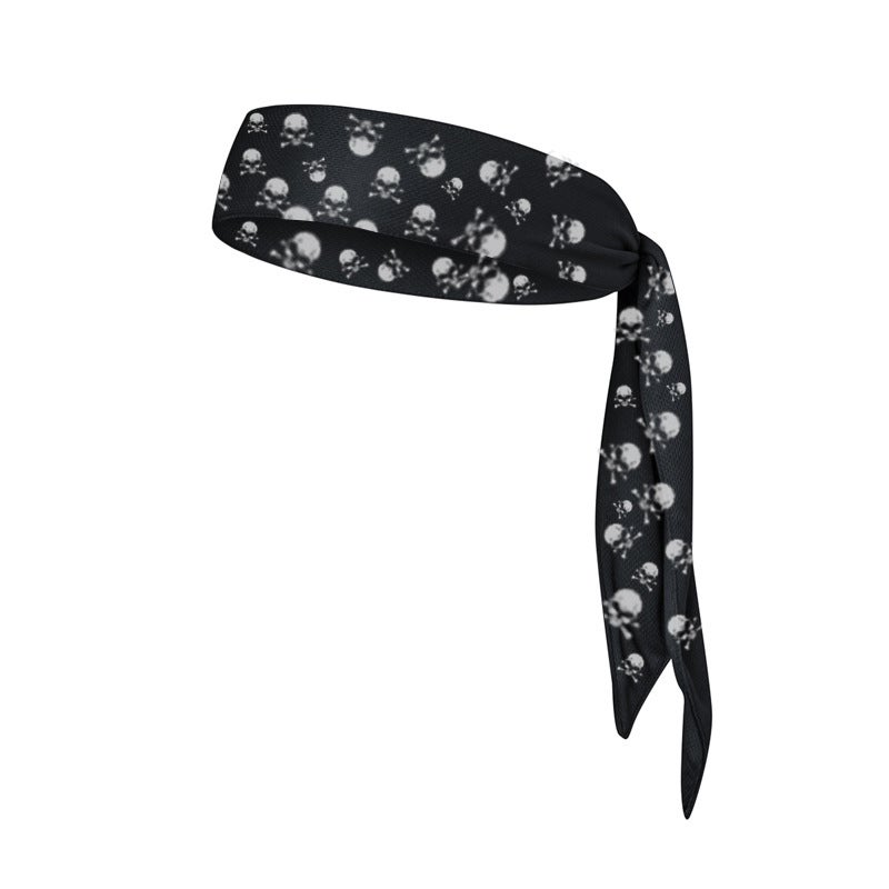 Generic Mens and Womens Sports Headband Running Headband Yoga Hair Band Fitness Sweat-absorbent Headband Strap Headband Full Skeleton (Short) 
