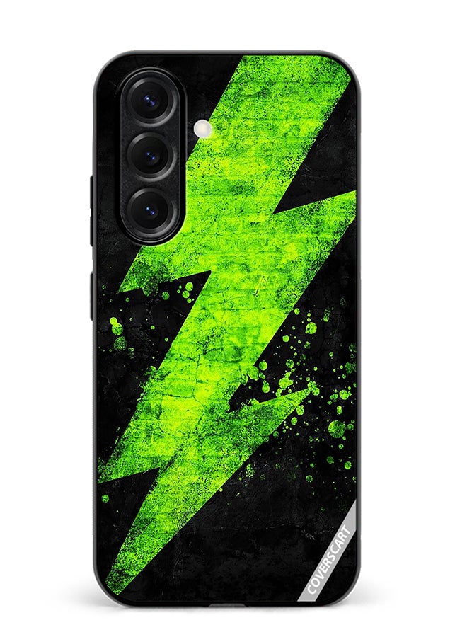 VR CREATIVE Protective Case Cover For Samsung Galaxy S25 Plus Green Electricity Design Multicolour