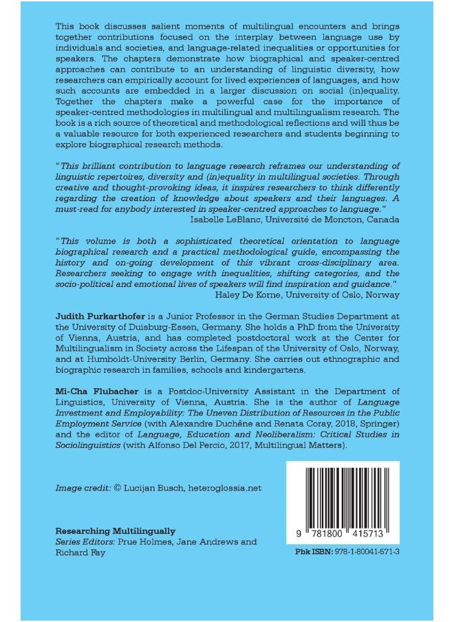 Speaking Subjects in Multilingualism Research: Biographical and Speaker-centred Approaches  - Image 2
