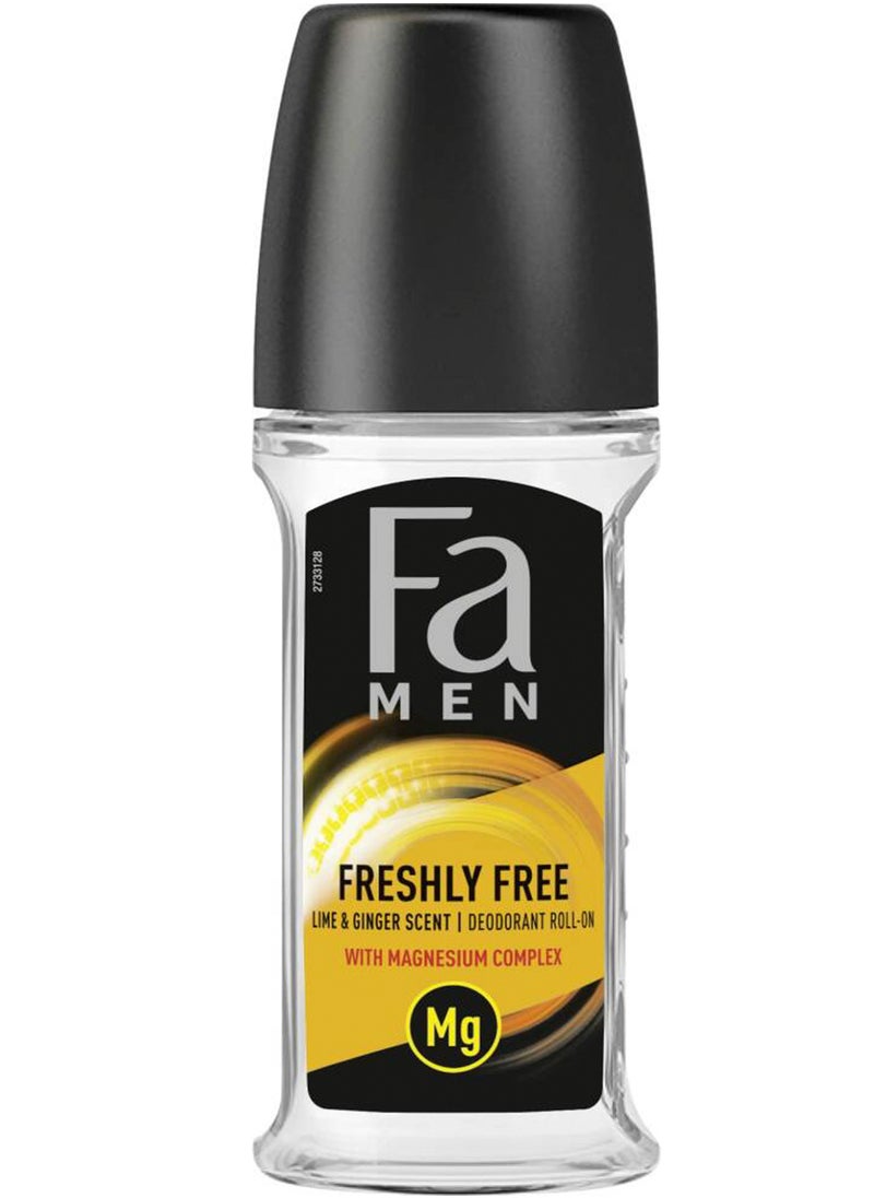 Fa - Fa Roll On Deodorant With Lime and Ginger Scent for Men - 50 ml - Image 1