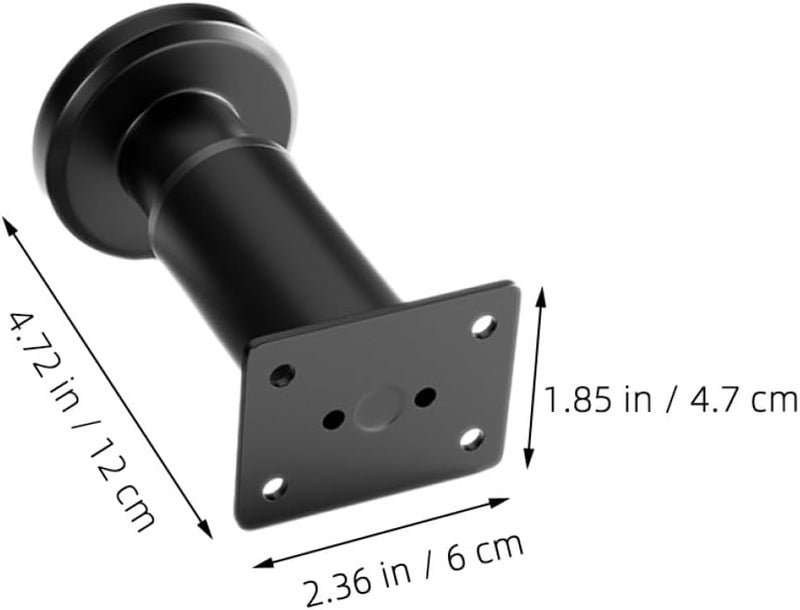 SHOWERORO 4pcs Adjustable Furniture Legs for Table and Bed Frame Support, Extendable 12-18cm Black Heavy-Duty Replacement Legs for Cabinet, Sofa, and Chair - Image 2