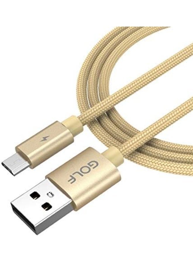 GOLF SPACE MengT GC-76M 5A Micro USB Alloy Fast Charging Cable, 1m, Gold - Image 5