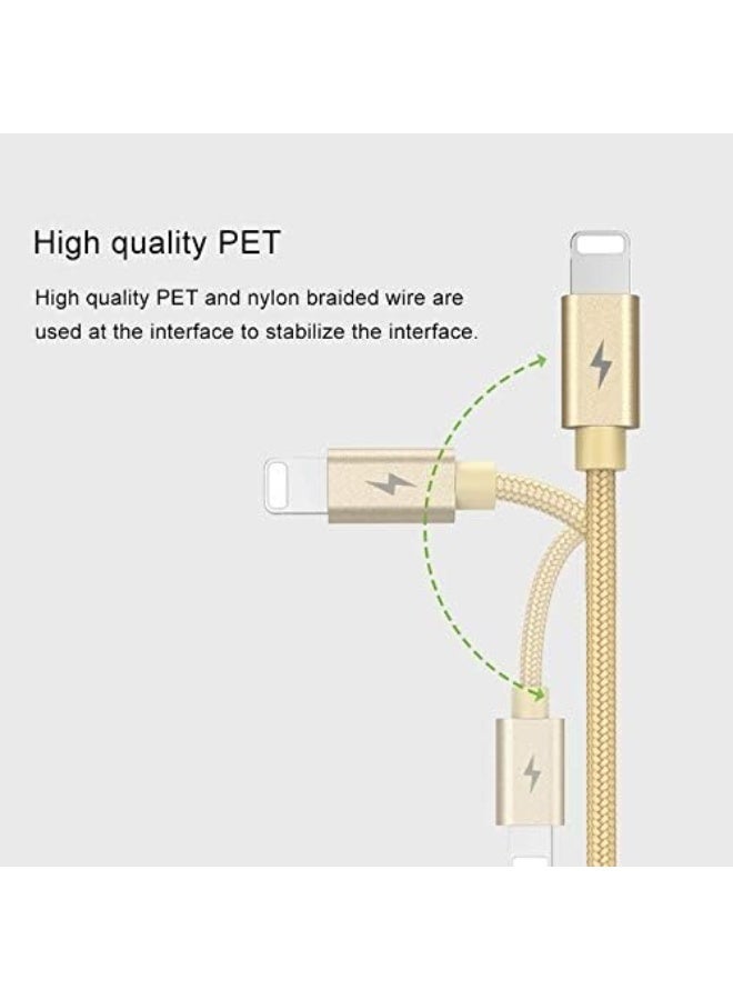 GOLF SPACE MengT GC-76M 5A Micro USB Alloy Fast Charging Cable, 1m, Gold - Image 3