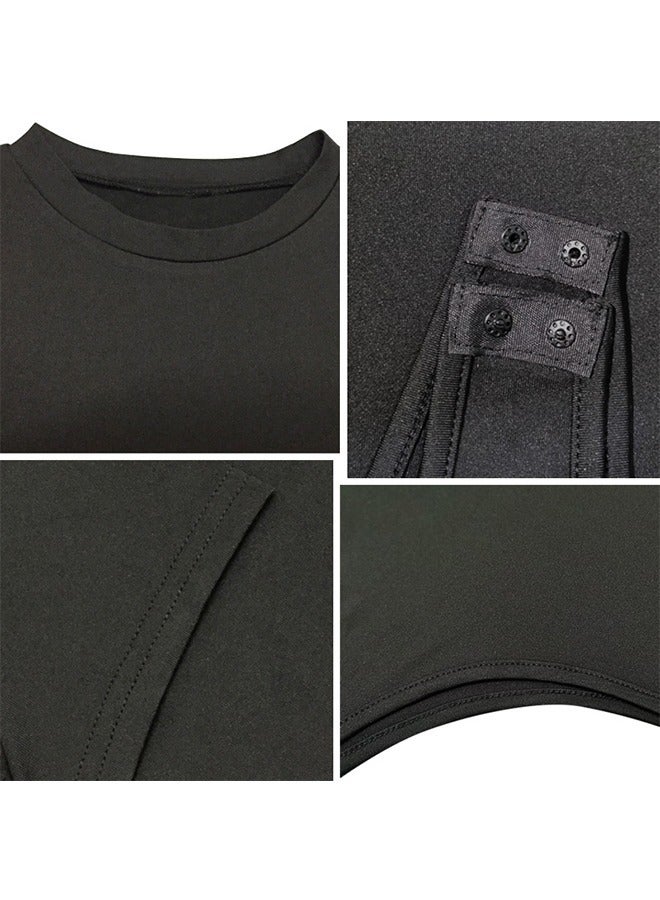 Ocean Women Round Neck Short Sleeve Basic Bodysuits - Image 3
