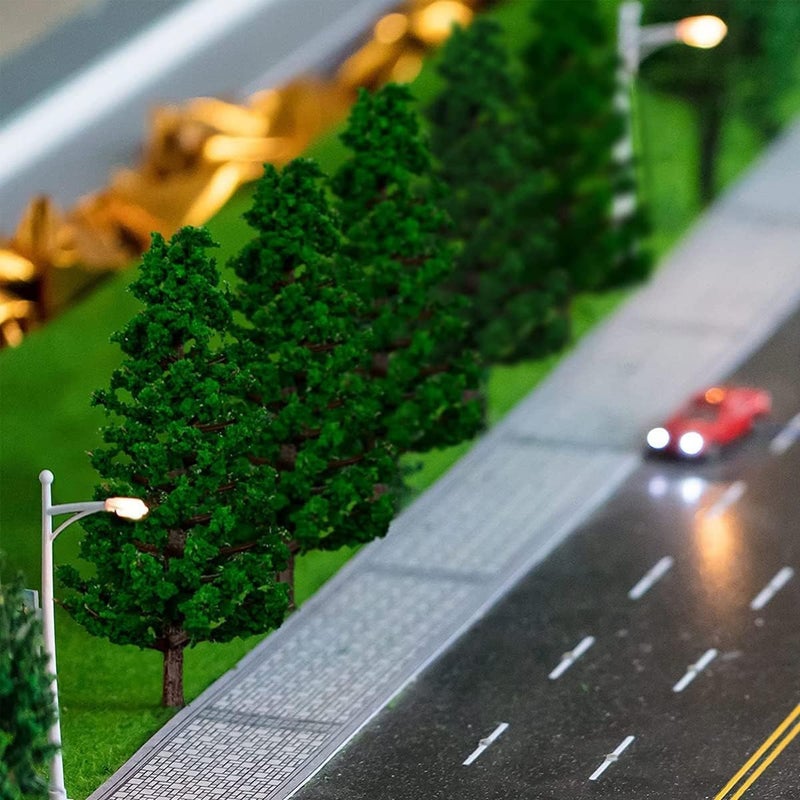 Khazna Model Trees 15 PCS, Model Trees Miniature Landscape, Diorama Model Tree, Miniature Landscape Trees for DIY Train Railways Scenery Landscape (4.5-8 CM) - Image 3